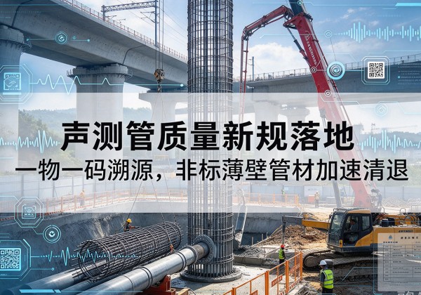酒泉声测管质量新规落地，一物一码溯源，非标薄壁管材加速清退
